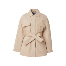 MM by Max Mara Palton de primăvară-toamnă 'RAFIA' bej