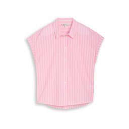 TOM TAILOR DENIM Bluză roz / alb