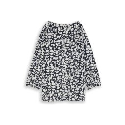 Tom Tailor Women + Bluză albastru închis / alb