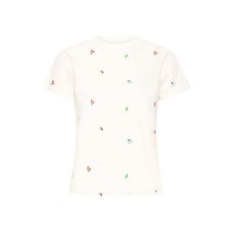 ICHI Tricou 'IHOLYA' albastru pastel / verde / roșu / alb