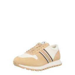 ARMANI EXCHANGE Sneaker low maro cămilă / negru / alb