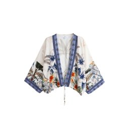 Next Bolero ecru / bleumarin / albastru fumuriu / portocaliu homar