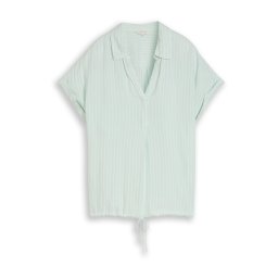 TOM TAILOR Bluză verde deschis / alb