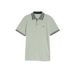 TOM TAILOR Tricou verde pastel / negru