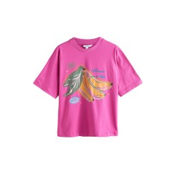Next Tricou 'Beaded Banana' albastru / galben / verde / roz