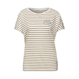 STREET ONE Tricou bej / maro deschis / negru