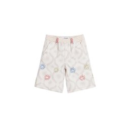 Desigual Pantaloni ecru / albastru / roșu / alb