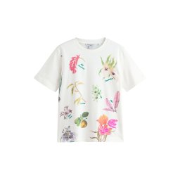 Next Tricou galben / verde / portocaliu / alb