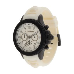 Plein Sport Ceas analogic 'Warrior Tech' negru / alb