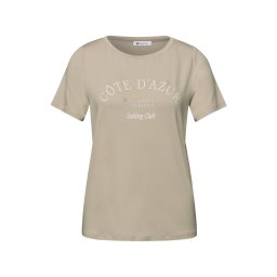 STREET ONE Tricou bej / alb
