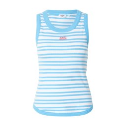 JOOP! Jeans Top 'Tiani' azuriu / alb