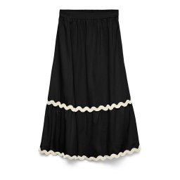 Vero Moda Curve Fustă bej / negru