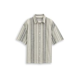 TOM TAILOR DENIM Cămașă bej deschis / albastru fumuriu / albastru amestec