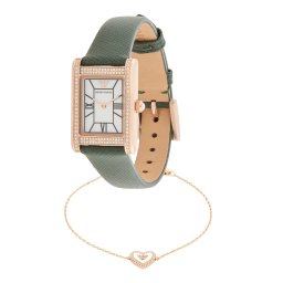 Emporio Armani Ceas analogic auriu - roz / verde / negru / alb