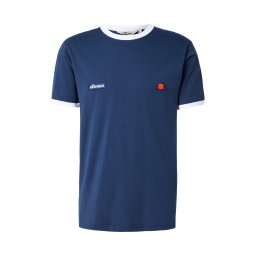 ELLESSE Tricou 'Ringetto' bleumarin / portocaliu / roșu / alb