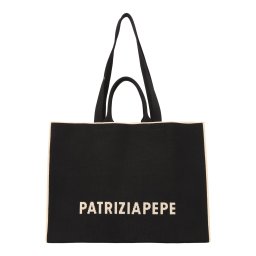 PATRIZIA PEPE Plase de cumpărături ecru / negru