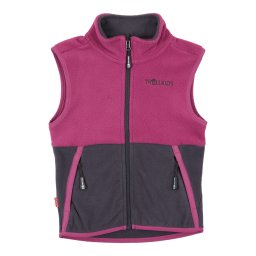 TROLLKIDS Vestă sport 'Kjerag' gri grafit / roz
