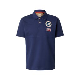 NAPAPIJRI Tricou 'E-Reflect' bej / albastru închis / alb
