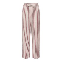 ONLY Pantaloni 'ONLSiesta' gri deschis / roșu vin