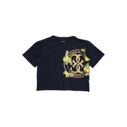 GUESS Tricou albastru noapte / galben / auriu / verde