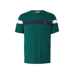 ELLESSE Tricou 'Caserio' bleumarin / verde închis / alb