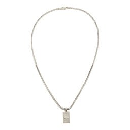 GUESS Lanțuri '26 4G Pave' gri închis