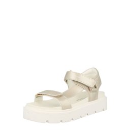 TOMMY HILFIGER Sandale 'CLAIRE' auriu / alb