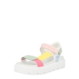 TOMMY HILFIGER Sandale 'Claire' albastru deschis / galben / verde deschis / roz