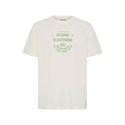 BLEND Tricou 'BHKALLE' verde deschis / alb