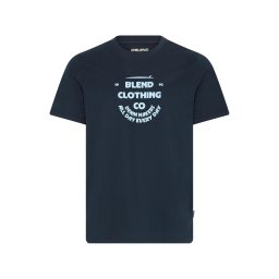 BLEND Tricou 'BHKALLE' albastru pastel / verde pin