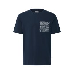 BLEND Tricou 'BHKALEB' albastru noapte / alb