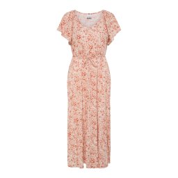 ICHI Rochie 'IHAya' ecru / portocaliu caisă / portocaliu homar