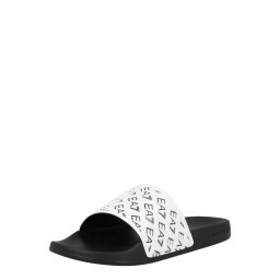 EA7 Emporio Armani Saboți negru / alb