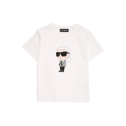 Karl Lagerfeld Tricou culoarea pielii / albastru deschis / negru / alb