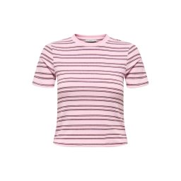 ONLY Tricou 'ONLLUPE' roz / roșu vin