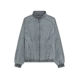 Bershka Geacă de primăvară-toamnă gri piatră