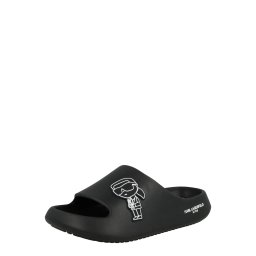 Karl Lagerfeld Pantofi deschiși negru / alb