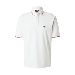 ARMANI EXCHANGE Tricou crem / roșu burgundy