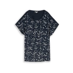 Tom Tailor Women + Tricou bleumarin / alb