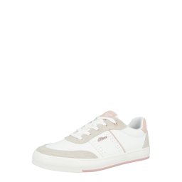 s.Oliver Sneaker low grej / roz pudră / alb