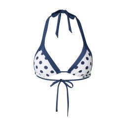 HOLLISTER Sutien costum de baie bleumarin / alb