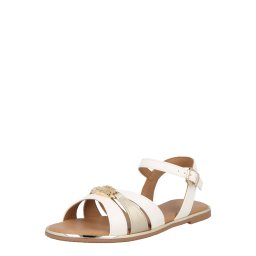TOMMY HILFIGER Sandale auriu / alb