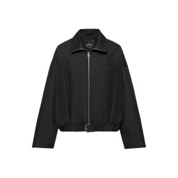 Pull&Bear Geacă de primăvară-toamnă negru