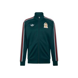 ADIDAS PERFORMANCE Jachetă de trening 'FMF OG' verde smarald / roșu cireș / alb