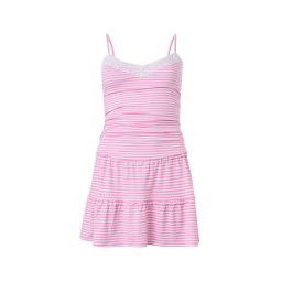 HOLLISTER Rochie roz deschis / alb