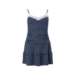 HOLLISTER Rochie bleumarin / alb