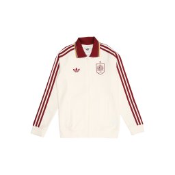 ADIDAS PERFORMANCE Bluză cu fermoar sport 'Spain Away Anthem Jacket' roșu bordeaux / alb