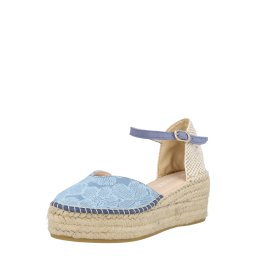 MACARENA Pumps 'JAVA6-AY CINZIA BEBE' bej / albastru denim / albastru deschis / alb