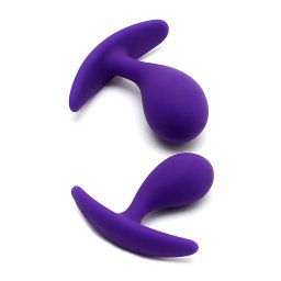 Rimba Copenhagen - set dopuri anale - silicon mov (2 bucăți)