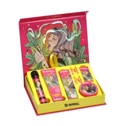 Set 15 Produse G-Rollz Gift Box Colossal Dream XS Grinder Conuri pre-rulate click aroma foite filtre Stickere